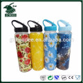 Portable glass drinking bottle with Customized silicone sleeve